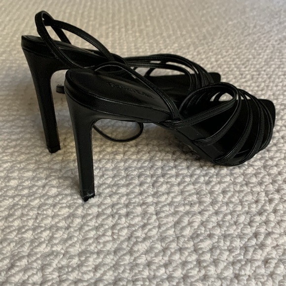 Vegan Leather Black sandals - Picture 2 of 5